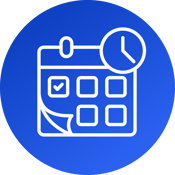 Calendar Time Icon_Round Royal Gradient