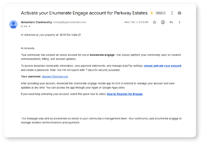 HO Email Outlook Inbox Example