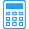 Accounting Icon Primary Blue