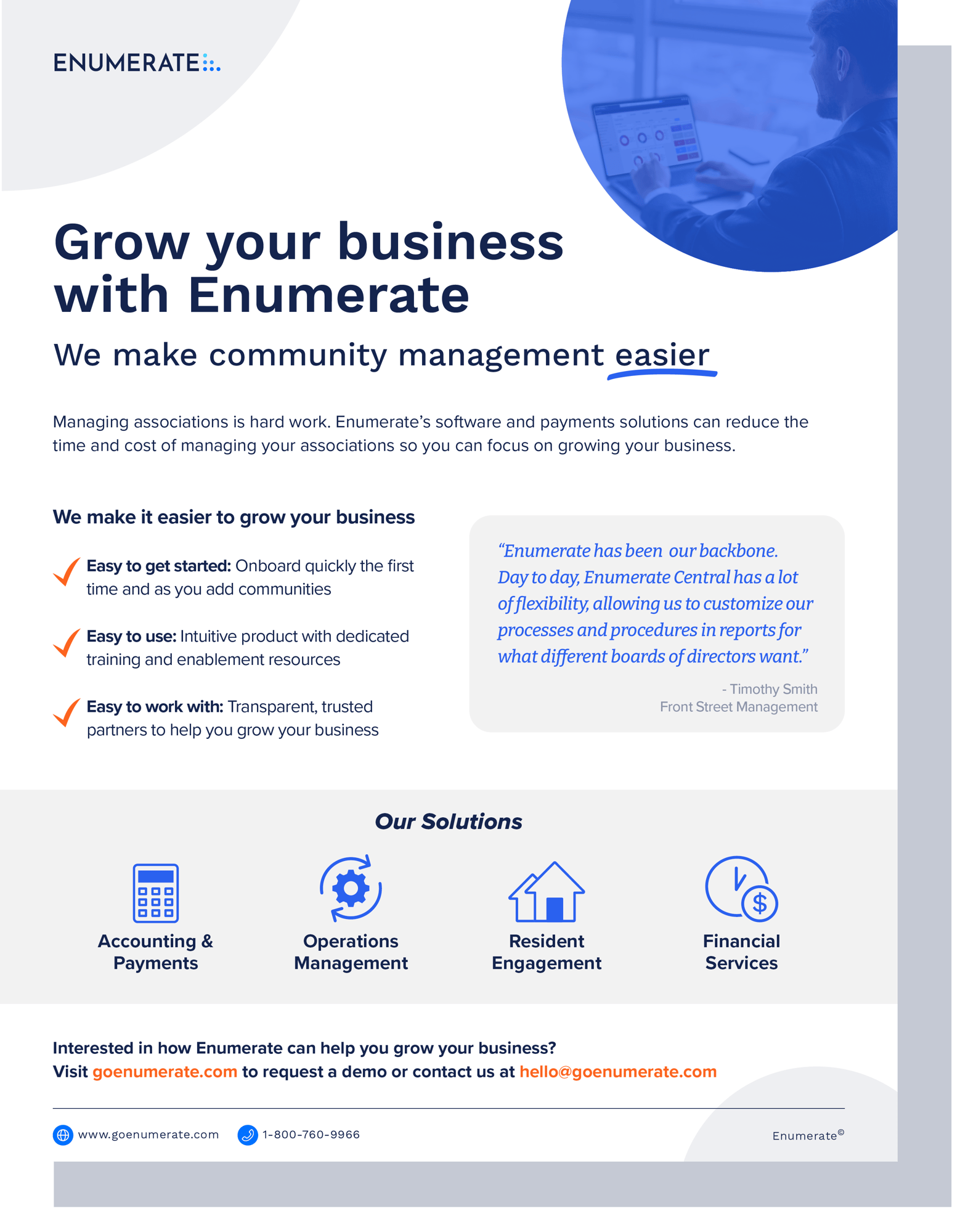 Enumerate Overview Sheet Mockup